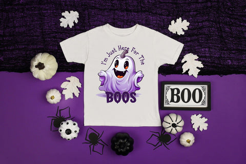 Funny Halloween PNG | I'm Just Here for the Boos Sublimation CraftLabSVG 