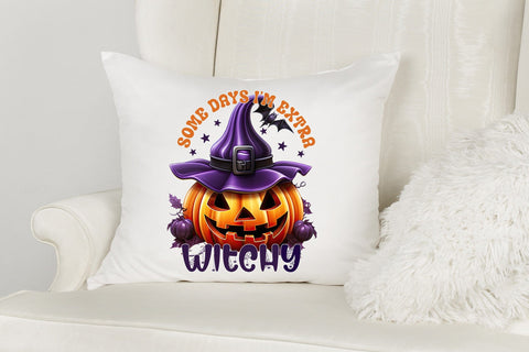 Funny Halloween PNG | Some Days I'm Extra Witchy Sublimation CraftLabSVG 