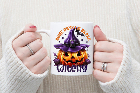 Funny Halloween PNG | Some Days I'm Extra Witchy Sublimation CraftLabSVG 