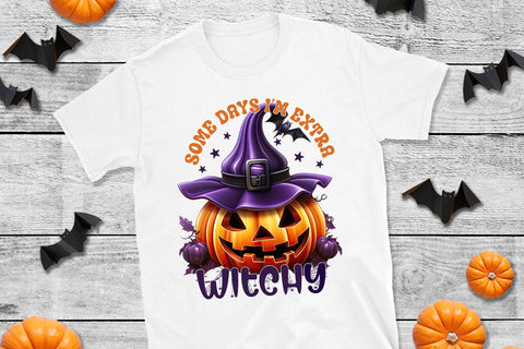 Funny Halloween PNG | Some Days I'm Extra Witchy Sublimation CraftLabSVG 