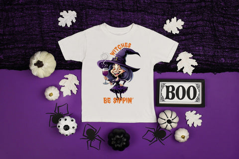 Funny Halloween PNG - Witches Be Sippin Sublimation CraftLabSVG 