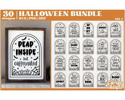 Funny Halloween Sign Bundle Vol 3 SVG Carla C Designs 