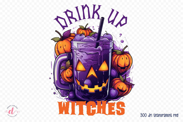 Funny Halloween Sublimation, Drink Up Witches Sublimation CraftLabSVG 