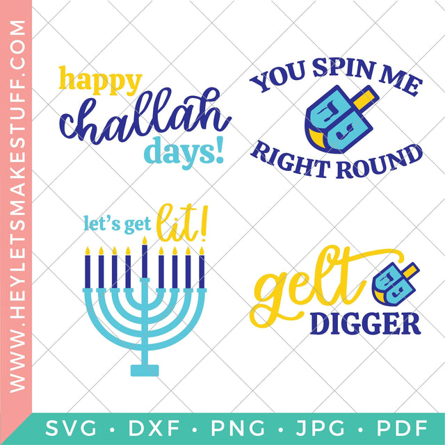 Funny Hanukkah Bundle SVG Hey Let's Make Stuff 