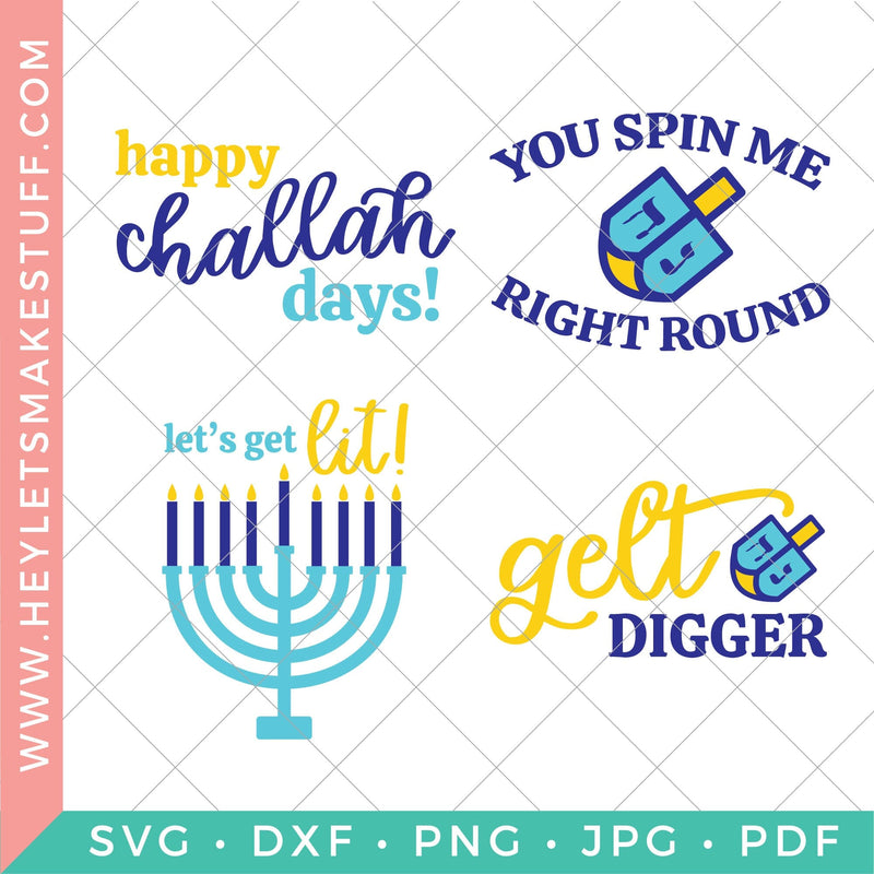 Funny Hanukkah Bundle SVG Hey Let's Make Stuff 