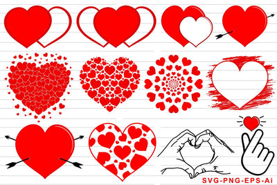 Funny Heart Shape Monogram SVG Bundle, Love SVG Bundle, Wedding SVG Bundle, Heart Icon SVG Bundle SVG D2PUTRI, SVG BUNDLE, SUBLIMATION BUNDLE, T SHIRT DESIGNS BUNDLE 