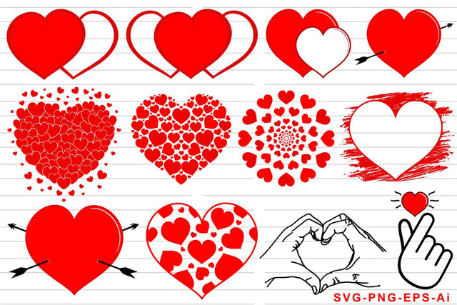 Funny Heart Shape Monogram SVG Bundle, Love SVG Bundle, Wedding SVG Bundle, Heart Icon SVG Bundle SVG D2PUTRI, SVG BUNDLE, SUBLIMATION BUNDLE, T SHIRT DESIGNS BUNDLE 