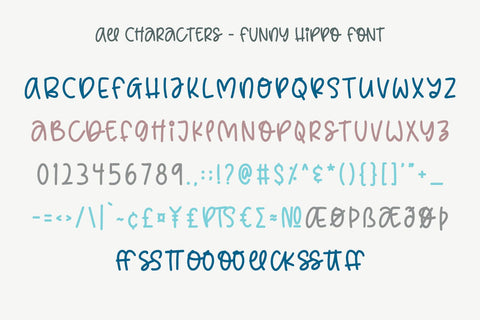 Funny Hippo Font yumnatype 