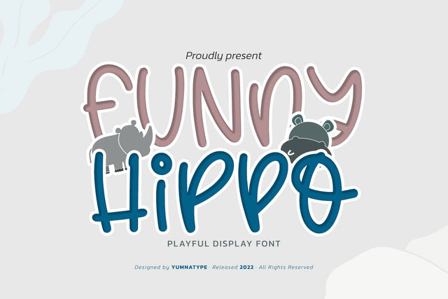 Funny Hippo Font yumnatype 