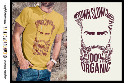 Funny HIPSTER BEARD word art | men dad SVG craft file SVG CleanCutCreative 