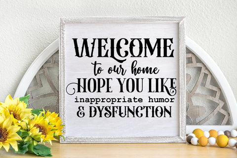 Funny Home Decor Sign SVG Bundle I Home Sign SVG Bundle SVG Happy Printables Club 