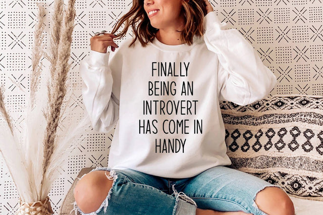 Funny Introvert SVG - Finally Being An Introvert Has Come In Handy SVG Simply Cutz 