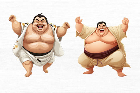 Funny Japanese Sumo Wrestler Clipart Sublimation Regulrcrative 