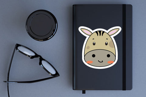 Funny Jungle Animals Faces Sticker Svg Bundle SVG Regulrcrative 