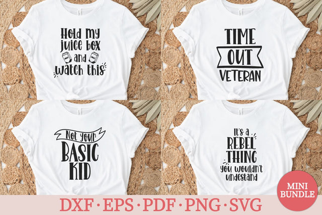 Funny Kids T-shirt Mini Bundle SVG Decor and Dreams 