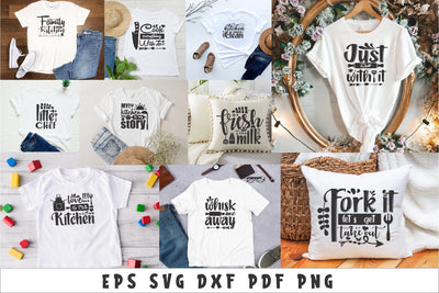 Funny Kitchen Quotes Bundle SVG balya ibnu bi malkan 
