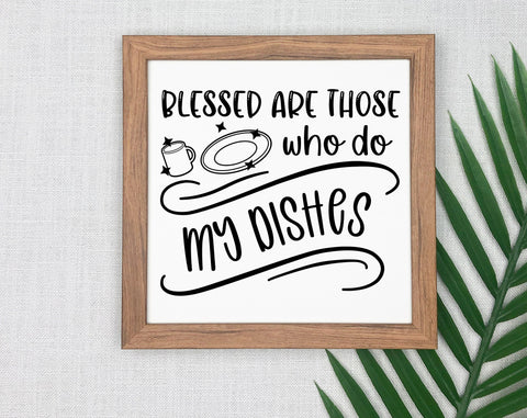 Funny Kitchen Quotes SVG Bundle, 6 Designs, Kitchen Sign SVG, What The Fork  Is For Dinner SVG, Blessed Are Those Who Do My Dishes SVG - So Fontsy