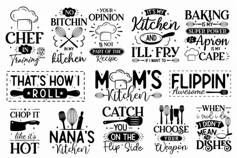 Funny Kitchen Sign SVG Bundle SVG CraftLabSVG 