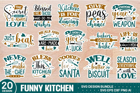 Funny Kitchen Sticker Svg Bundle SVG designmaster24 
