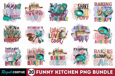 Funny Kitchen Sublimation Bundle Sublimation Regulrcrative 