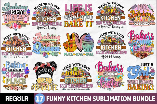 Funny Kitchen Sublimation Bundle Sublimation Regulrcrative 