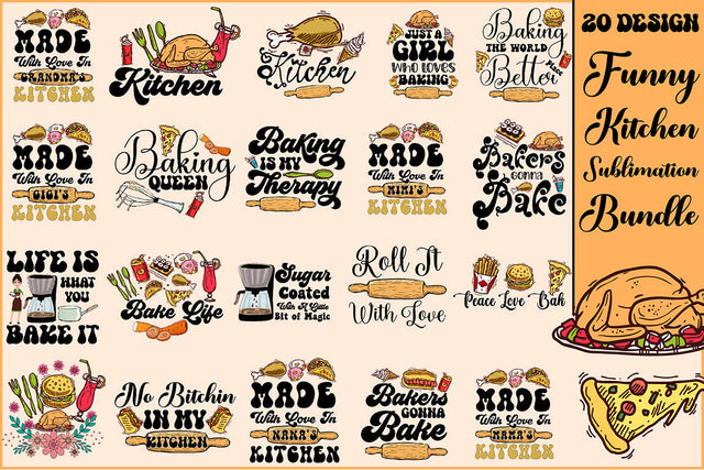 Funny Kitchen Sublimation Bundle Sublimation Rupkotha 