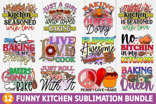 Funny Kitchen Sublimation Bundle SVG Regulrcrative 
