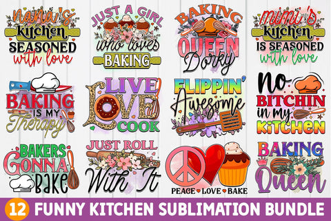 Funny Kitchen Sublimation Bundle SVG Regulrcrative 