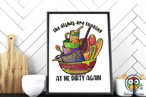 Funny Kitchen Sublimation PNG Design Sublimation Owlsome.Designs 