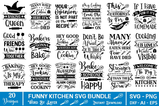Funny Kitchen SVG Bundle, Kitchen SVG Bundle, Kitchen SVG Design, SVGs,Quotes and Sayings,Food & Drink,On Sale, Print & Cut SVG DesignPlante 503 