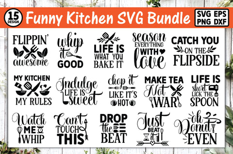 Funny Kitchen SVG Bundle SVG Ariyan 