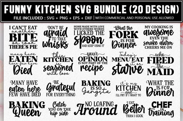 Funny Kitchen SVG Bundle SVG Shetara Begum 