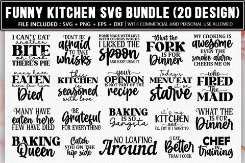 Funny Kitchen SVG Bundle SVG Shetara Begum 