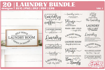 Funny Laundry SVG Bundle | Laundry Room Sign SVG Bundle SVG Carla C Designs 