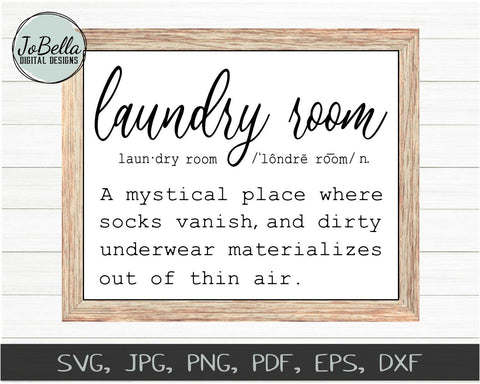 Funny Laundry SVG Cut File and Printable SVG JoBella Digital Designs 