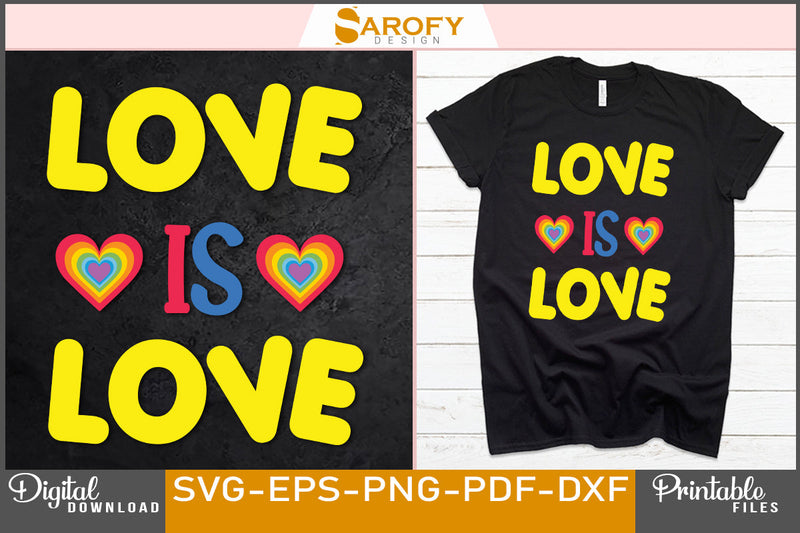 Funny LGBTQ gay pride lover SVG cricut die cut PNG Love is love gay ...