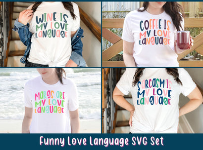 Funny Love Language SVG Set SVG So Fontsy Design Shop 