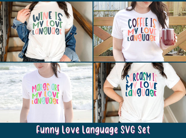 Funny Love Language SVG Set SVG So Fontsy Design Shop 