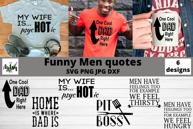 Funny male svg bundle, funny men's t-shirt svg man cave svg SVG The Artsy Spot 