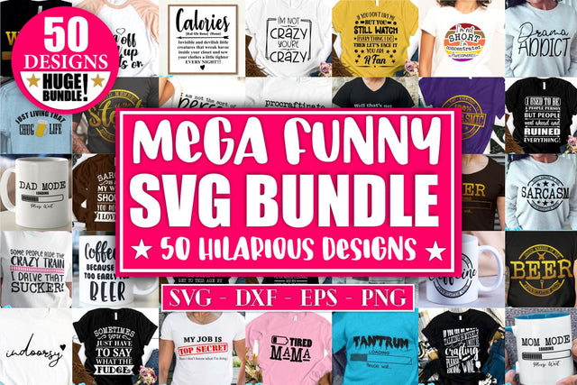 Funny Mega Svg Bundle - Funny Svg Bundle - Funny T Shirt Svg - Funny Svg Set Sarcasm Svg Set Funny Svg Shirt Designs Funny SVG Collection SVG Whistlepig Designs 