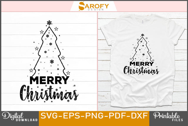 Funny Merry Christmas SVG File SVG Sarofydesign 
