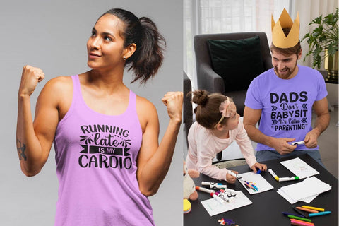 Funny MOM and DAD Quotes SVG Bundle SVG Paper Switch 