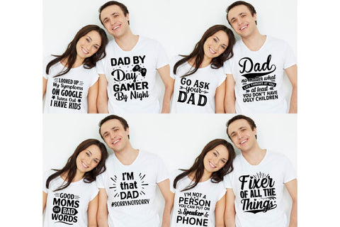 Funny MOM and DAD Quotes SVG Bundle SVG Paper Switch 