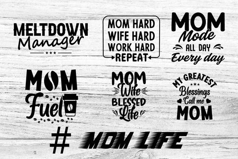Funny mom life SVG Bundle SVG Paper Switch 