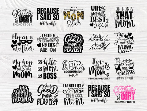 Funny Mom SVG Bundle, Mom Life Svg, Mom Quotes Svg SVG TonisArtStudio 