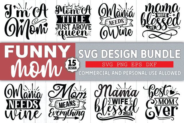 Funny Mom SVG Bundle SVG Ariyan 