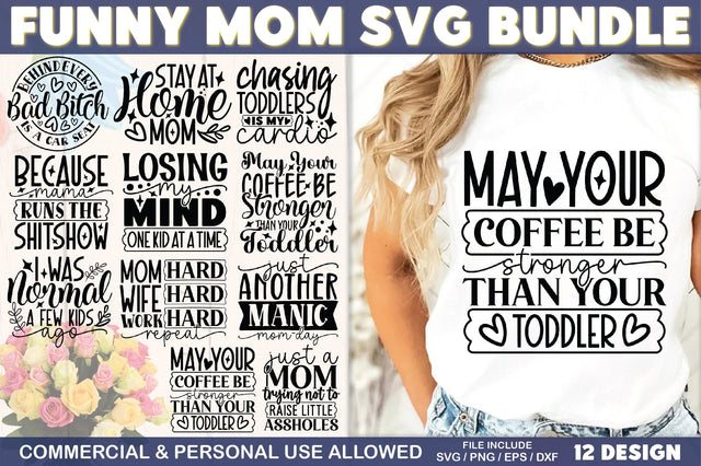 Funny Mom SVG Bundle SVG Ariyan 