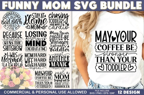 Funny Mom SVG Bundle SVG Ariyan 