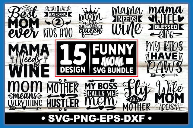 Funny Mom SVG Bundle SVG Ariyan 