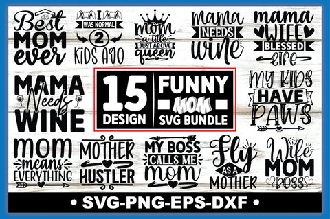 Funny Mom SVG Bundle SVG Ariyan 